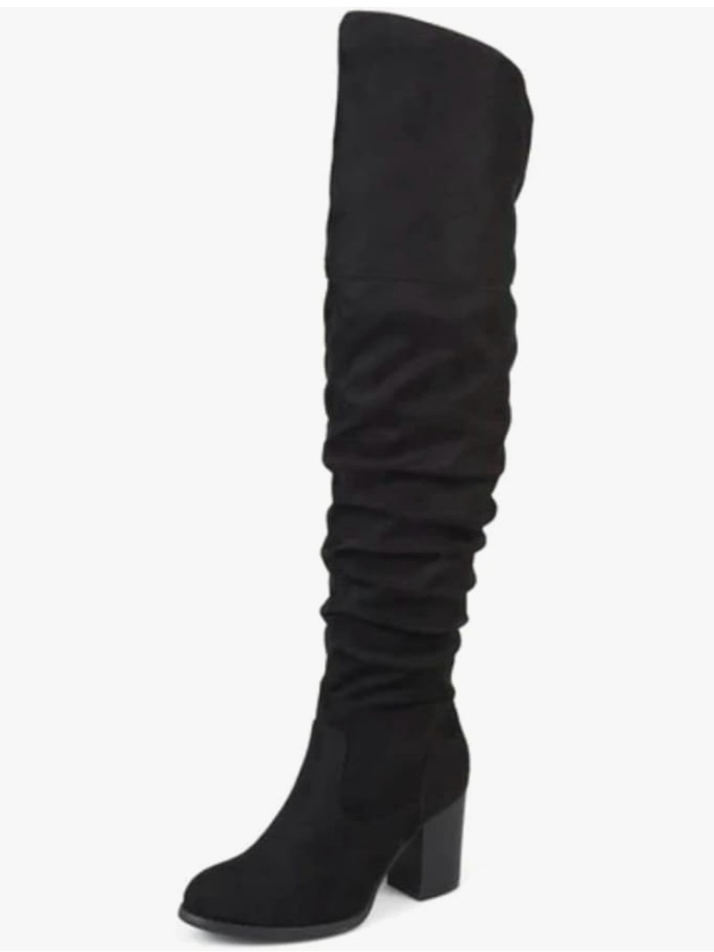 Journee Collection Kaison Black Over-the-Knee Boot 9 wide calf